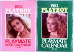 1982, 1983 "PLAYBOY-PLAYMATE DESK CALENDAR" PAIR.