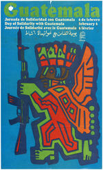 RARE "DAY OF SOLIDARITY WITH GUATEMALA FEBRUARY 6" OSPAAAL POSTER.