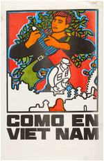 RARE "COMO EN VIET NAM" POSTER COMMISSIONED BY CUBAN GOVERNMENT.