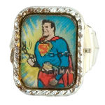 'SUPERMAN ACTION RING' FROM 1966 WITH VARIETY BASE.