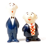 PIEL'S REAL DRAFT CHARACTERS SALT & PEPPER SHAKERS.