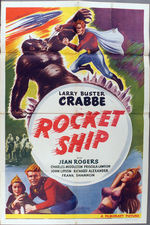 "ROCKET SHIP" FLASH GORDON MOVIE POSTER.