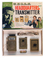 “THE MAN FROM U.N.C.L.E. HEADQUARTERS TRANSMITTER” WALKIE TALKIE SET BY CRAGSTON.