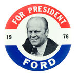 FORD "FOR PRESIDENT" BUTTON.