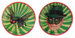 THE GREEN HORNET 3" FLASHER BUTTON.