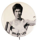 "BRUCE LEE" PHOTO BUTTON.