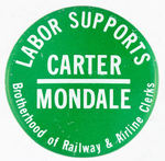 "CARTER/MONDALE" BUTTON.