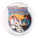 "THE THREE STOOGES" C. 1980 BUTTON.