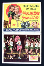 "WHEN MY BABY SMILES AT ME" LOBBY CARD SET.