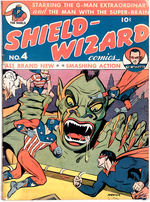 "SHIELD-WIZARD COMICS #6" COMIC BOOK.