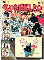 "SPARKLER COMICS #8" COMIC BOOK.