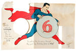 "SUPERMAN" SIXTH BIRTHDAY CARD
