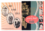 NAT KING COLE – JAZZ PROGRAM PAIR.