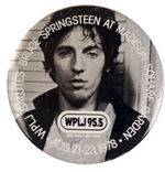 "BRUCE SPRINGSTEEN" 1978 CONCERT BUTTON.