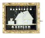 GEM EXAMPLE “HARRISON & REFORM” 1840 SULFIDE BROOCH.