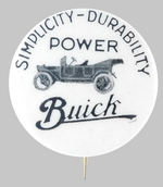 EARLY "BUICK" BUTTON c. 1920.