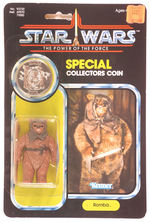 "STAR WARS-THE POWER OF THE FORCE ROMBA" EWOK ACTION FIGURE W/COLLECTOR'S COIN.