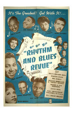 "RHYTHM AND BLUES REVUE" ONE-SHEET POSTER.