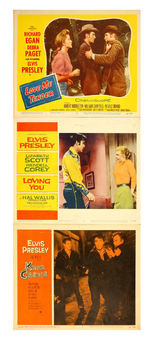 ELVIS PRESLEY MOVIE LOBBY CARD TRIO.