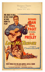 ELVIS PRESLEY "LOVE ME TENDER" WINDOW CARD.