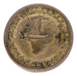 WASHINGTON GAME COUNTER TOKEN AND 1834 WHIG CLOTHING BUTTON.