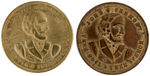 JOHN C. FREMONT PAIR OF 1856 CAMPAIGN TOKENS.