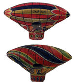 AIRSHIPS TIN WHISTLES PAIR.