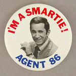 "AGENT 86 - I'M A SMARTIE" 3" BUTTON.