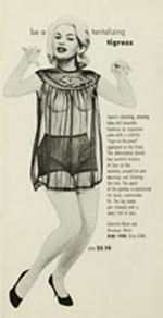 INTIMATE APPAREL CREATED FOR JAYNE MANSFIELD, MARIA STINGER, MARLYN MAHER AND YOU LINGERIE CATALOG.