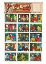 "THE LONE RANGER COLOR PICTURE TRADING CARDS" PACK.