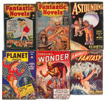 ASSORTED SCIENCE FICTION PULPS 18 ISSUE LOT.