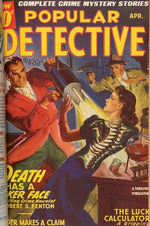 "POPULAR DETECTIVE" HARDCOVER BOUND PULP VOLUME.