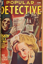 "POPULAR DETECTIVE" HARDCOVER BOUND PULP VOLUME.