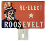 FDR "RE-ELECT ROOSEVELT" UNCLE SAM LICENSE.