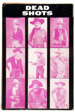 WESTERN "DEAD SHOTS" EXHIBIT CARD VENDING MACHINE DISPLAY SHEET.