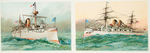 SPANISH AMERICAN WAR “U.S. NAVY” SOUVENIR/PREMIUM FOLDERS/POSTCARDS.