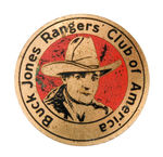 BUCK JONES RARE LARGE C. 1931 CLUB BADGE.