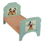 MICKEY AND MINNIE MOUSE DOLL BED.