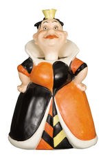 THE QUEEN OF HEARTS FROM ALICE IN WONDERLAND GOEBEL NODDER FIGURINE.