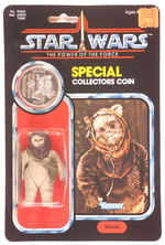 "STAR WARS-THE POWER OF THE FORCE WAROK" EWOK ACTION FIGURE W/COLLECTOR'S COIN.