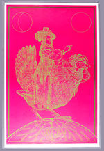 PSYCHEDELIC COUNTER CULTURE BLACK-LIGHT POSTER.