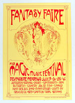 "FANTASY FAIRE AND MAGIC MUSIC FESTIVAL" CONCERT POSTER.