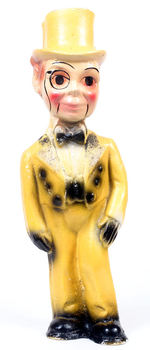 CHARLIE McCARTHY PAINTED CHALK STATUE.