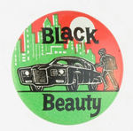 "BLACK BEAUTY" GREEN HORNET BUTTON.