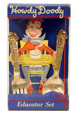 "HOWDY DOODY EDUCATORS SET" CHILDS FORK AND SPOON BOXED.