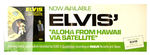 "ELVIS-ALOHA FROM HAWAII VIA SATELLITE" RECORD STORE PROMO POSTER.