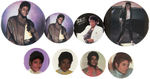 "JACKSON 5 MOVING VIOLATION" RECORD ALBUM FLASHER BUTTON PLUS EIGHT PORTRAIT BUTTONS.