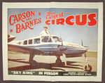 "SKY KING/CARSON AND BARNES” CIRCUS POSTER.