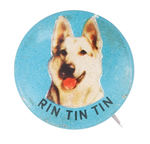 RIN TIN TIN RARE 1959 BUTTON.