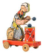 "BOOM BOOM POPEYE" FISHER-PRICE PULL TOY.